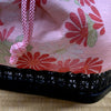 &lt;transcy&gt;Bamboo Basket Drawstring Kinchaku Bag, Pink, Free Shipping&lt;/transcy&gt;